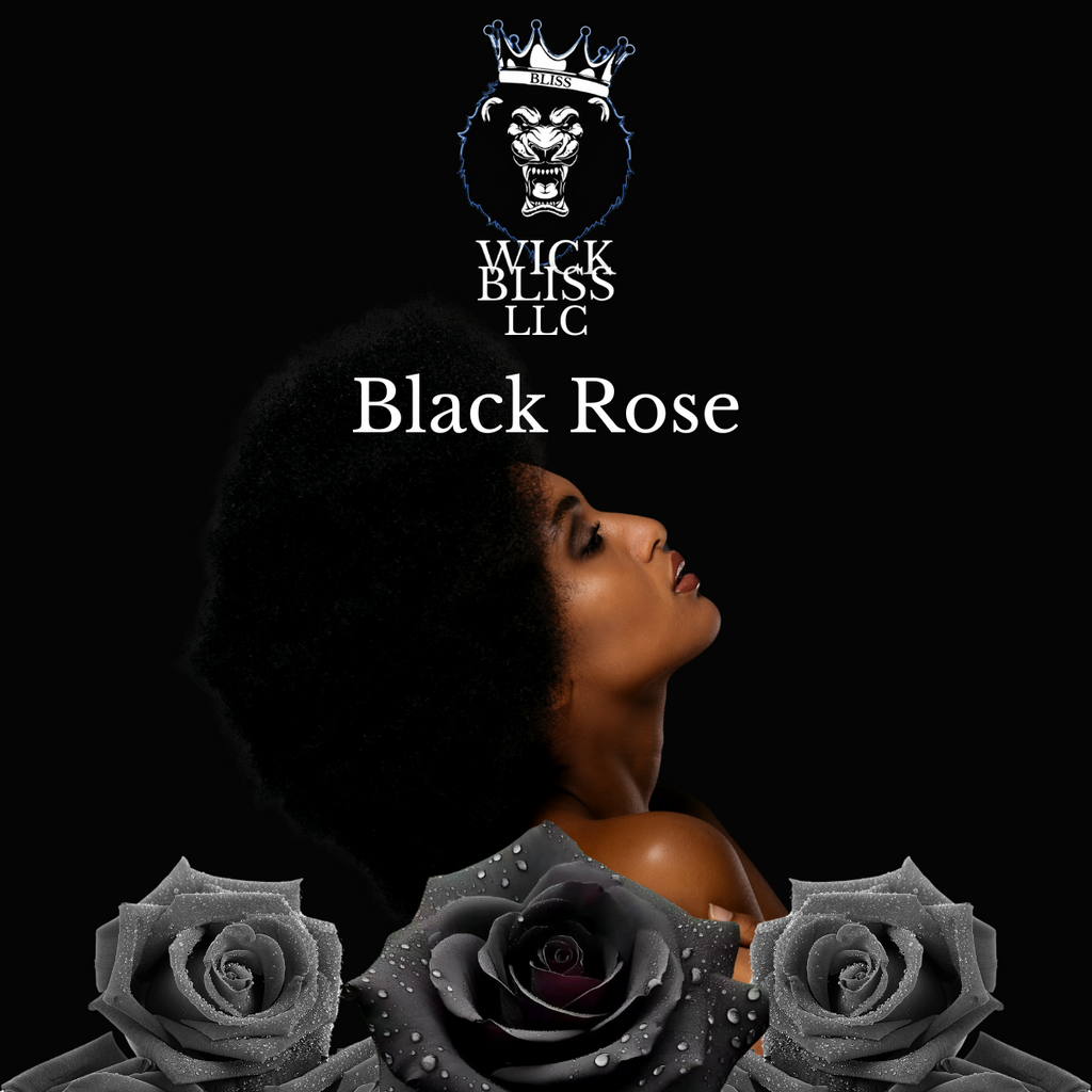 Flameless Candle - Black Rose