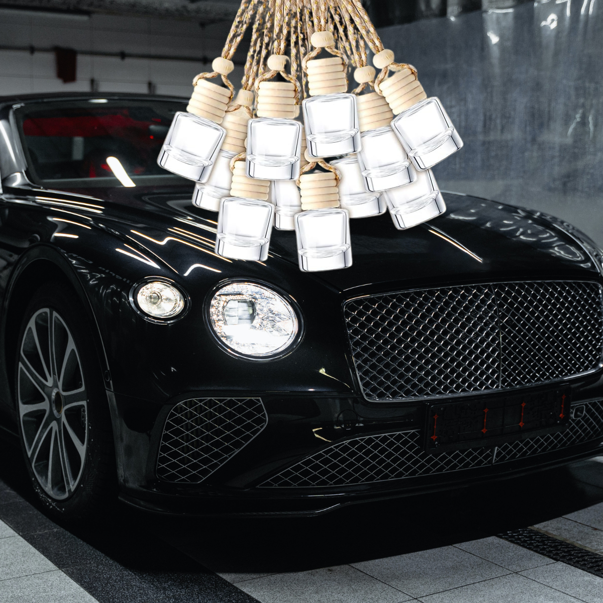 Car Air Freshener (Single Pack) - Black Rose