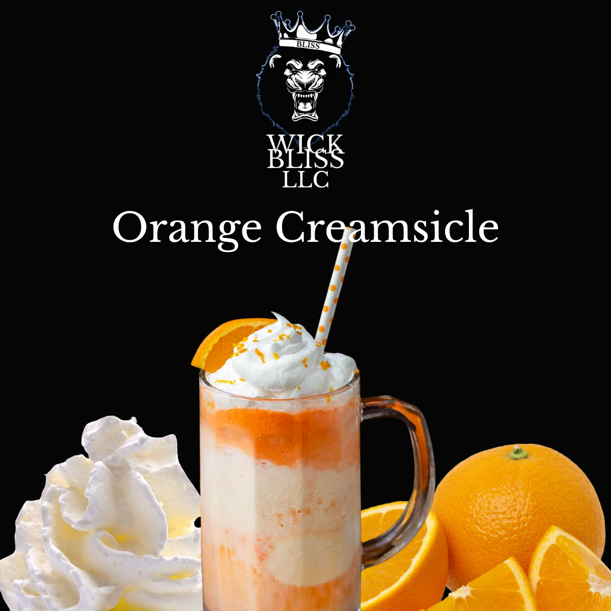 Flameless Candle - Orange Creamsicle